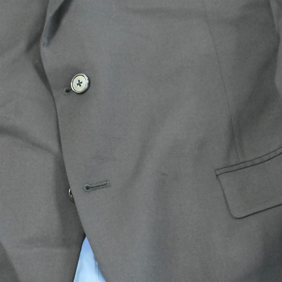 Hart Shaffner Marx 39R 40R Navy Wool Chicago USA Blazer Suit Jacket Sport Coat - Picture 3 of 12